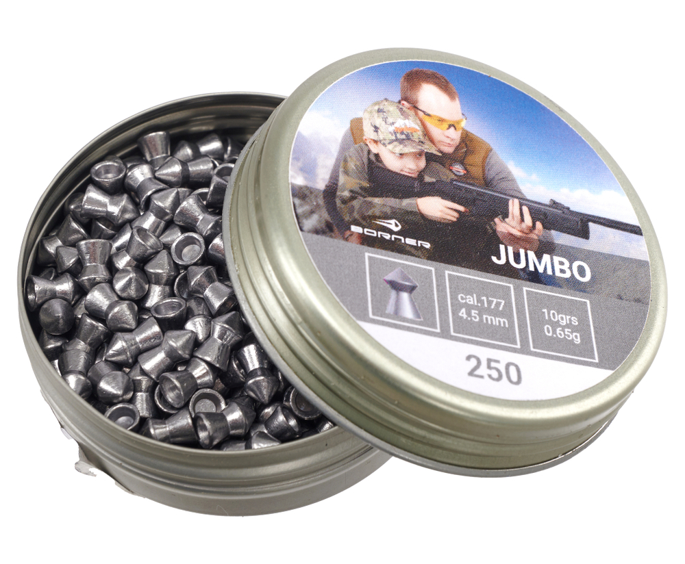 Пули Borner Jumbo 4,5 мм, 0,65 г (250 штук)