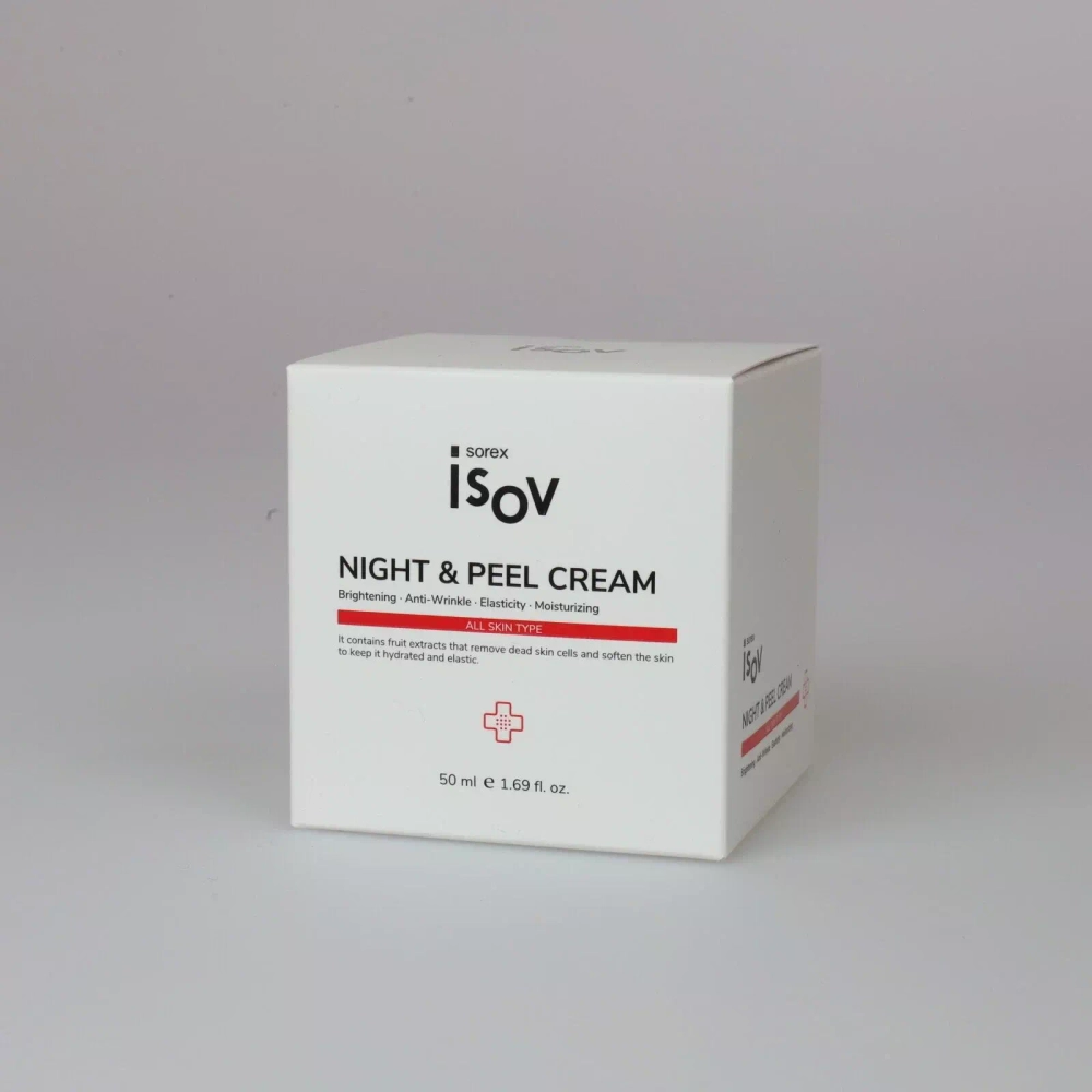 Ночной капсульный пилинг-крем с фруктовыми экстрактами Isov Night & Peel Cream 50 мл