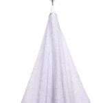 Полотенце махровое 100*150см «LUNA» цвет белый 01000 плотность 360гр/м2 с петелькой-подвесом