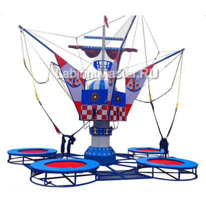 Батут-банджи «Морской Бум 3!», 4-местный, 7×7×6 м