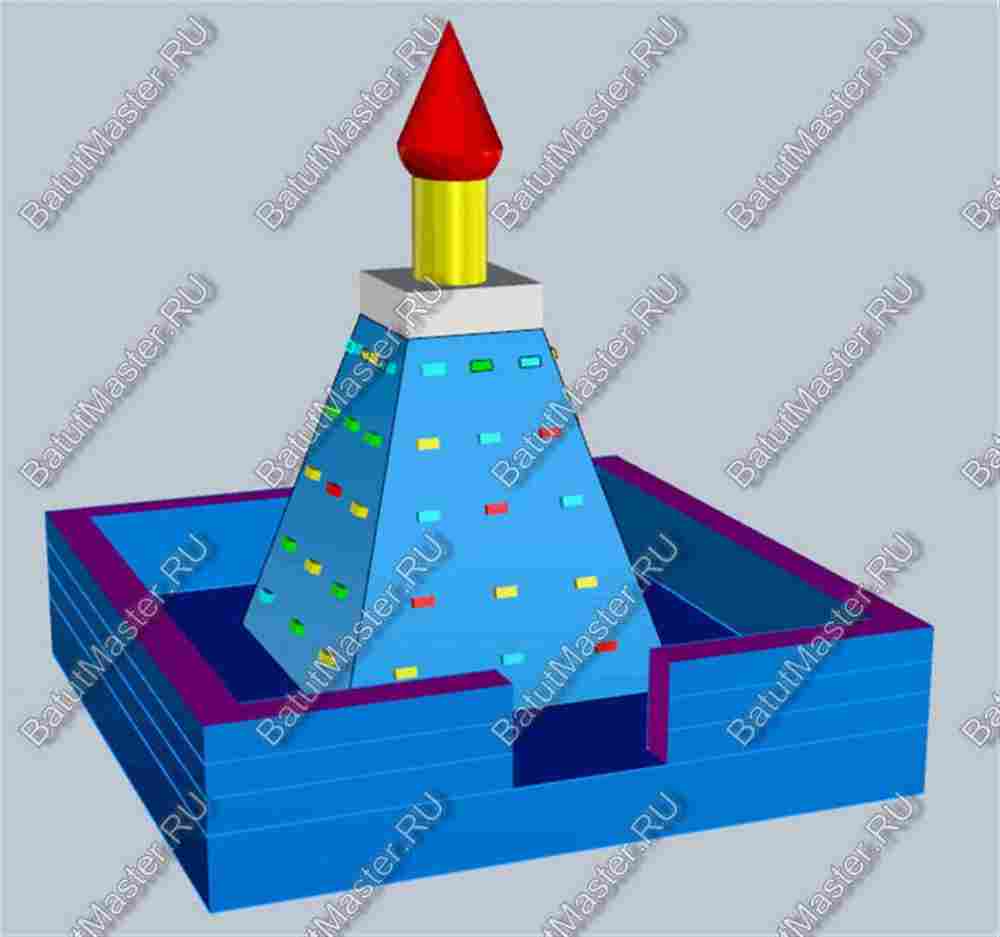 Скалодром "Пирамида" 8*8*7 м