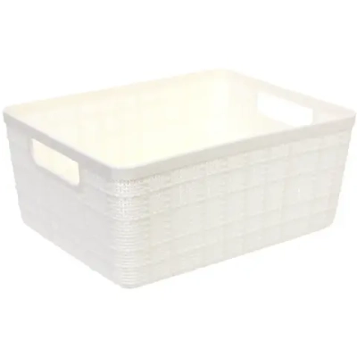 Корзина - органайзер для хранения «СТЭНТ», цвет белый, 24*18.5*10.2см