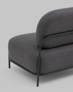 Диван Стоун рогожка тёмно-серый