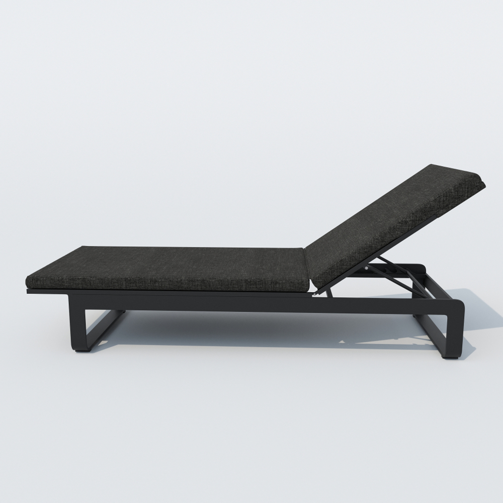 Шезлонг Ideal Patio ЛЕТТО маренго - каркас карбон