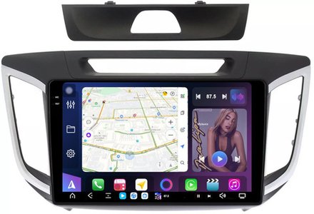 Магнитола для Hyundai Creta 1 2016-2021 - FarCar GX407M монитор 10.36" 2K QLED на Android 14, TS20, 6+128Гб, CarPlay, 4G SIM-слот