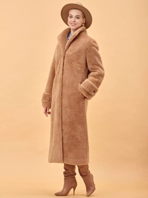 Шуба женская чебурашка тедди, SilverFox (арт. S1182b)