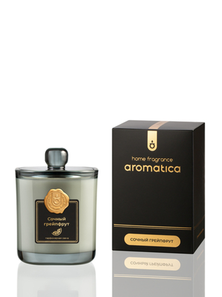 Аромасвеча AROMATICA Сочный грейпфрут, в подарочной коробке