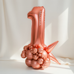 Стойка "Розовое золото с цифрой"