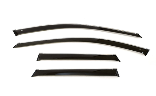 Дефлекторы боковых окон Cobra Tuning на Volvo XC60 2017 хромированный молдинг арт.V12517CR