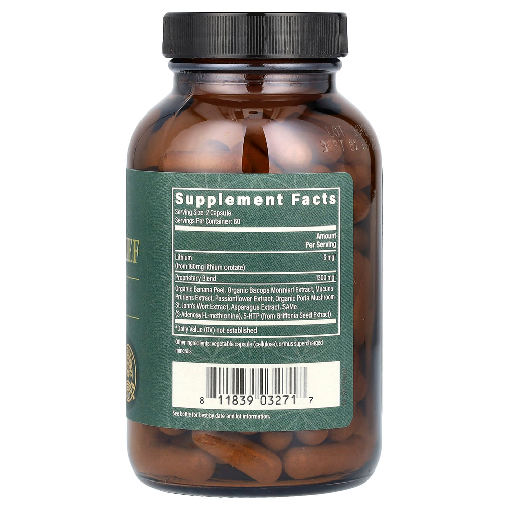 Global Healing, улучшенное средство для снятия стресса, 120 капсул