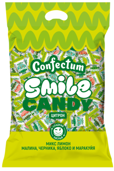 Карамель сложная «Confectum Smile Candy Citron», 1 кг х 3 шт