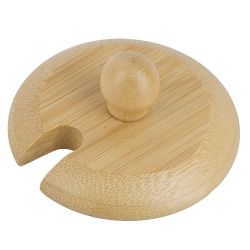 Набор из 2х банок с ложками на бамбуковой подставке " " v 350мл 20х10х17см