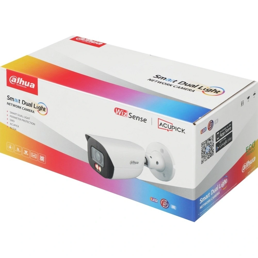 Камера видеонаблюдения IP Dahua DH-IPC-HFW3449EP-AS-IL-0280B 2.8-2.8мм цв. корп.:белый