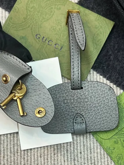 Сумочка женская Gucci Bauletto маленького размера серый