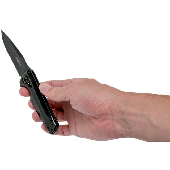 Складной нож KERSHAW Flythrough 1988 c клинком из стали 8Cr13MoV, рукоять Stainless Steel