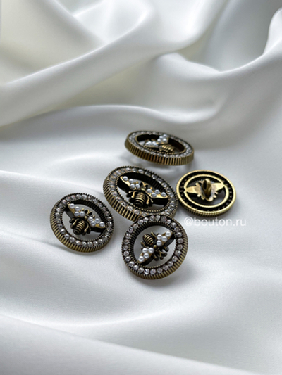 Пуговицы Гучч. Пчела Бронза