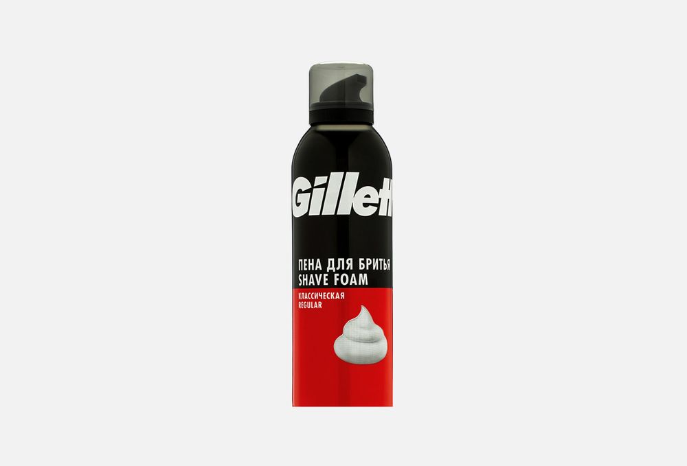 GILLETTE Пена для бритья Regular (классическая) 200мл
