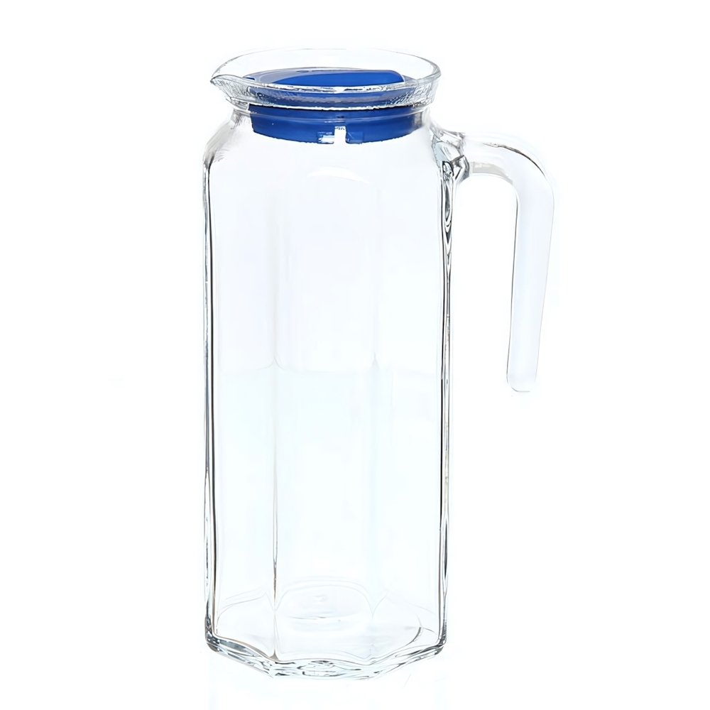 Кувшин 1л «Кошем» с синей крышкой 80051SLB