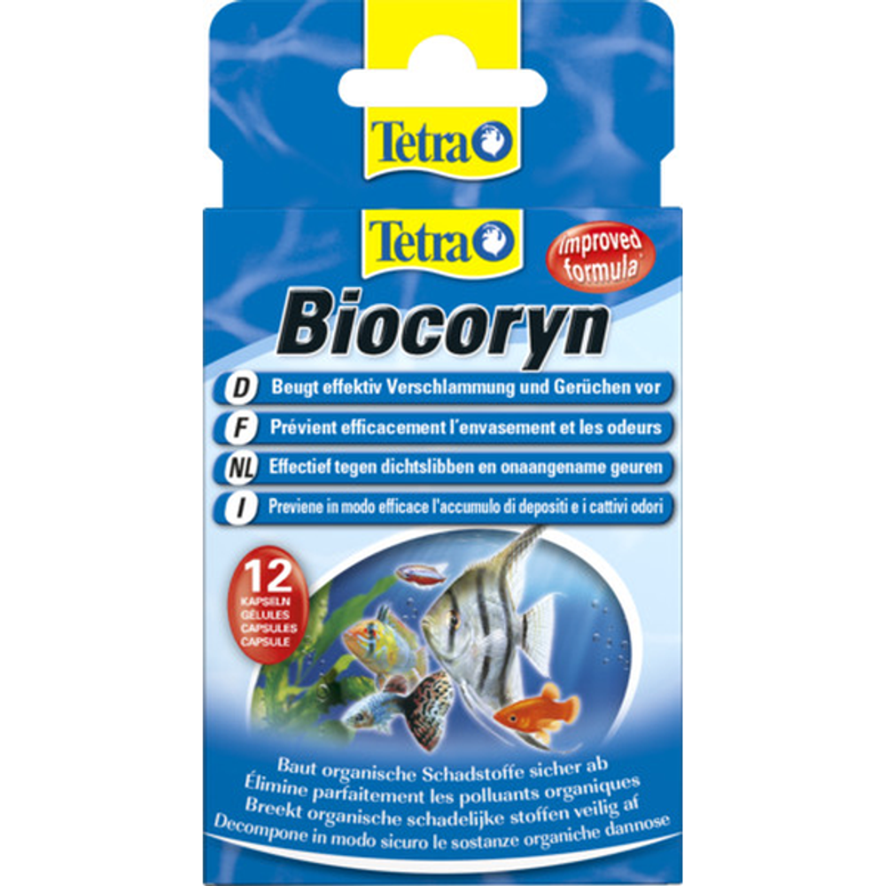 BIOCORYN 12 капсул, кондиционер для разложения органики на объем 600л