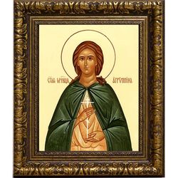 Агриппина (Аграфена) Римляныня, мученица. Икона на холсте.