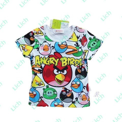 Футболка детская с принтом Angry Birds