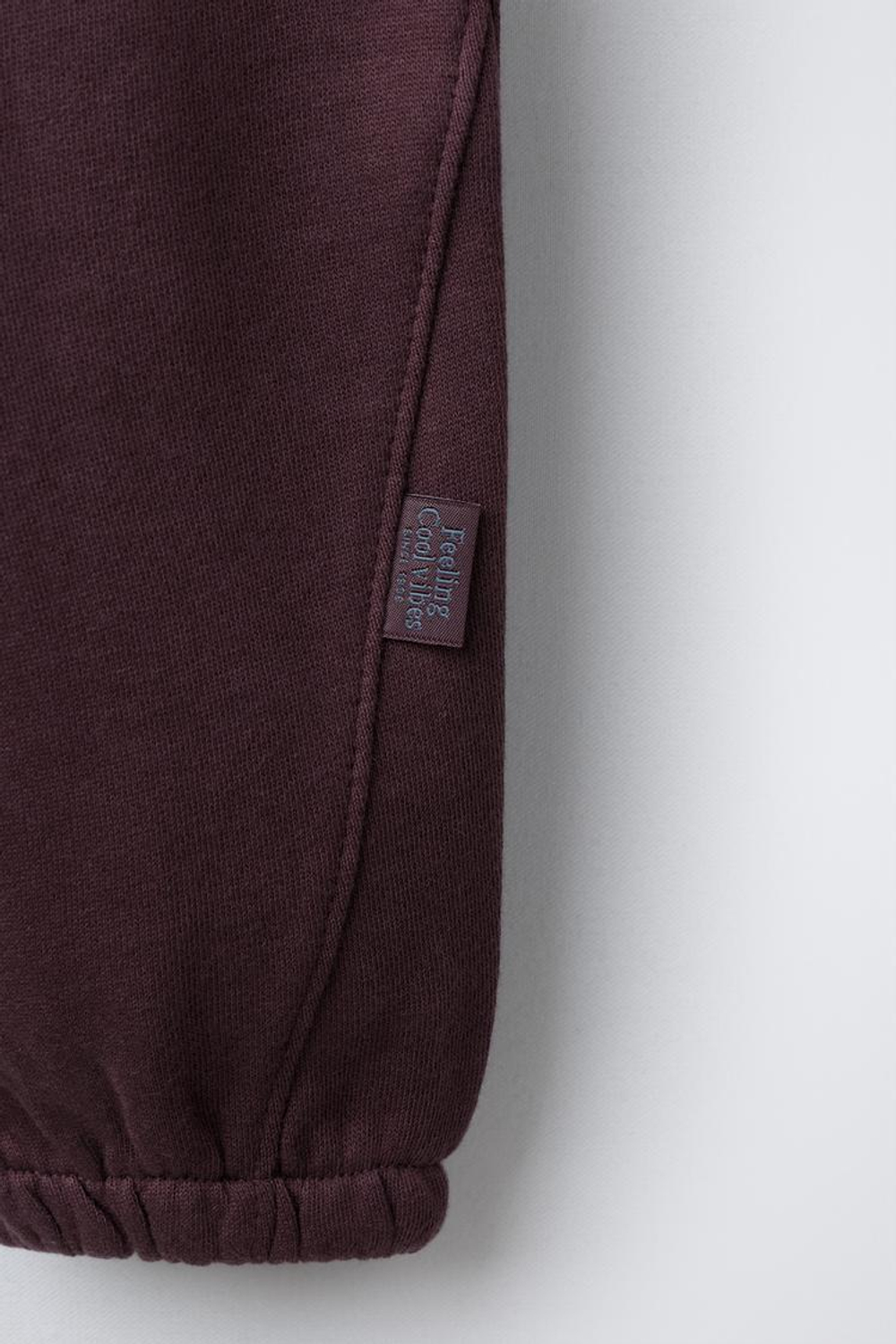 ZARA БРЮКИ-ДЖОГГЕРЫ, БУРГУНДИ