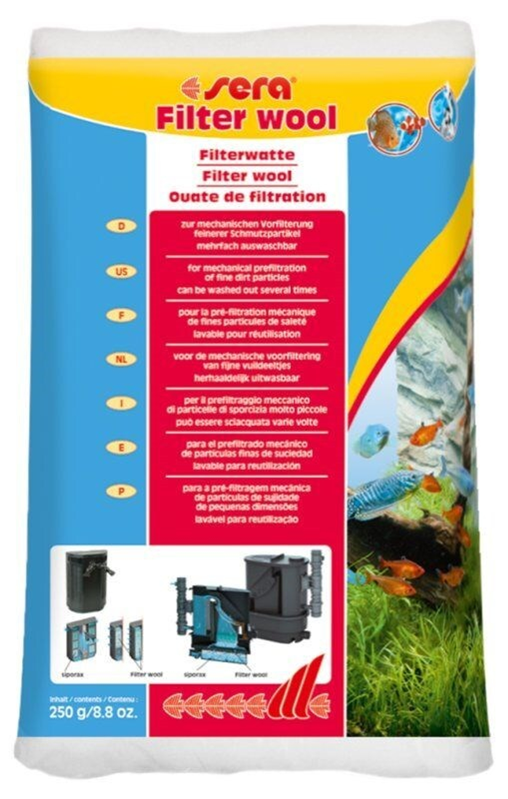 Синтепон Sera FILTER WOOL 250г