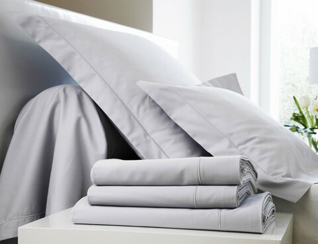 Постельное белье 2 спальное евро Blanc des Vosges Plain Metal