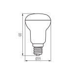 Рефлекторная лампа светодиодная KANLUX SIGO R39 LED E14 4W 3000K WW