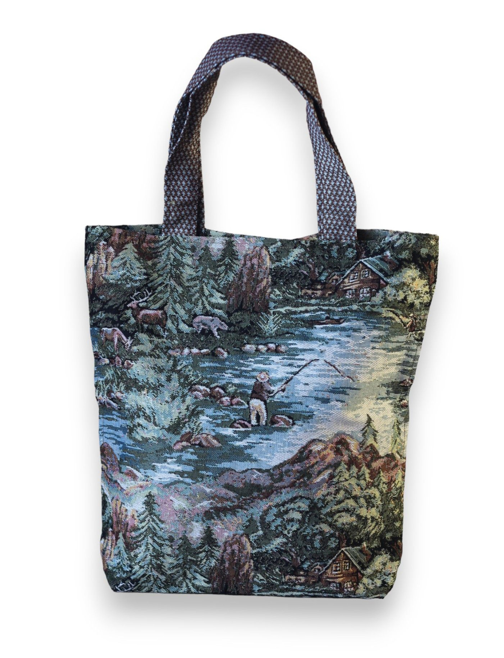 Гобеленовая сумка Горная река (39х39х12)