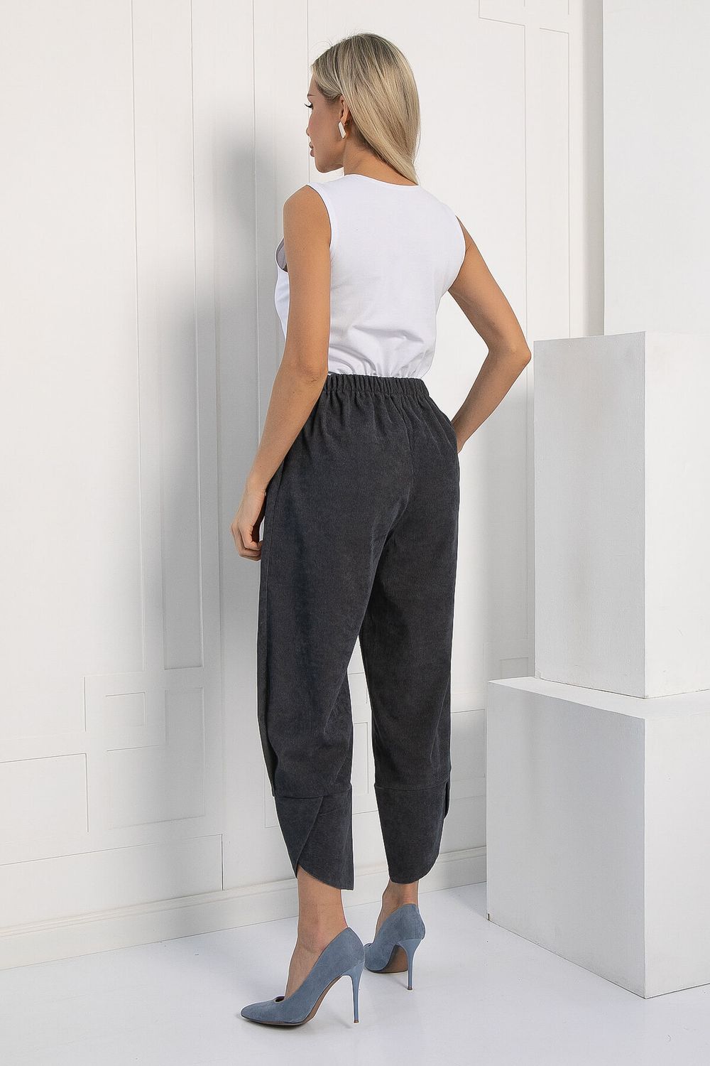 Брюки бохо (серые) Б12847-10М LT Collection