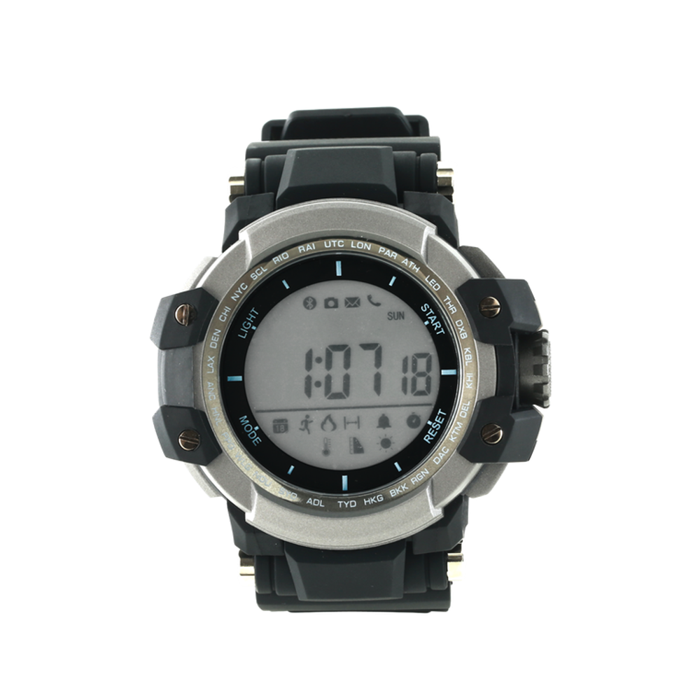 Canyon Smart watch 1.2inch traditional LCD Damage-resistant military style TPU strap meta Смарт часы