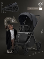 Коляска прогулочная Sweet Baby SBL Elegante D Dark Grey