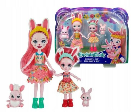 Кукла Enchantimals Mattel - Сестрички Бри и Беделия Кроля с питомцами - Энчантималс HCF84