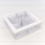 Коробка сборная 25х25х7 см (Белый)