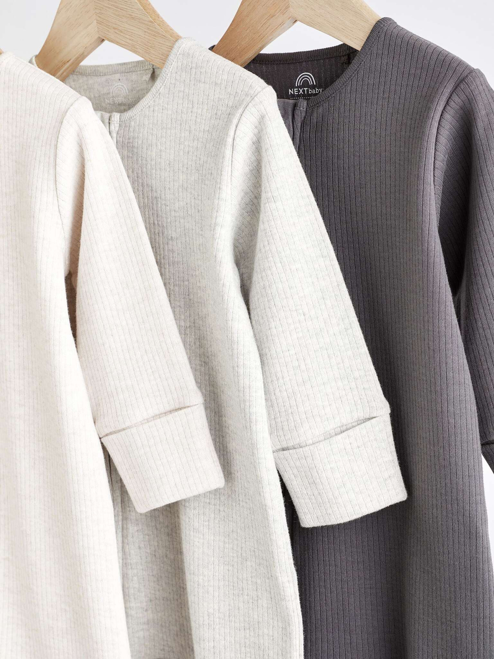 Комбинезон / Cлип для малышей Next D64-603, 3 шт., Бежевый, Серый