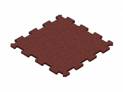 Покрытие Rubblex Puzzle Standart  100х100х2,5 см 65-70ШОР Коричневое