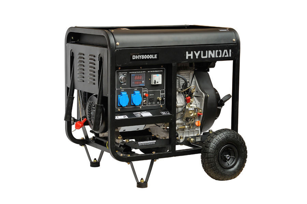 Дизельный генератор (6.5 кВт) HYUNDAI DHY 8000LE