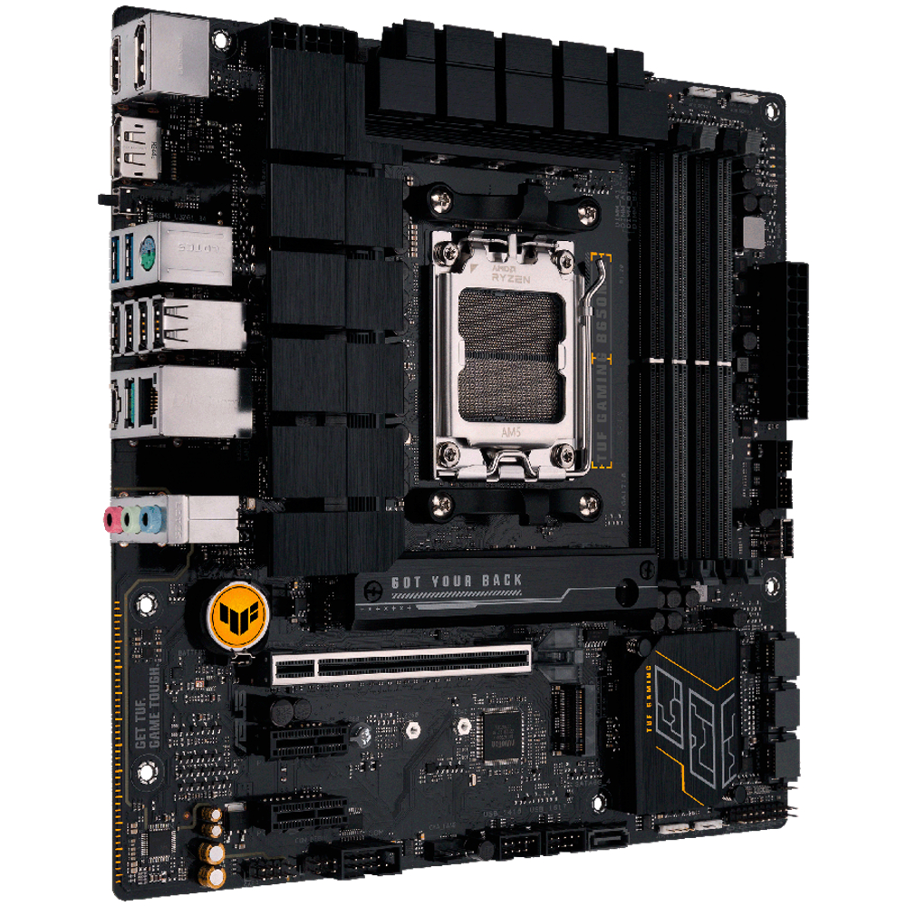 ASUS MB AM5 B650 4 x DIMM DDR5 2 x DisplayPort 1 x HDMI Wi-Fi 6 2 x M.2 4 x SATA micro-ATX
