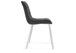 Стул на металлокаркасе Челси темно-серый / белый каркас