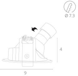 Точечный встраиваемый светильник Arte Lamp