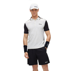 Мужское теннисное поло BOSS Patteo MB 8 Polo Men - White, Black