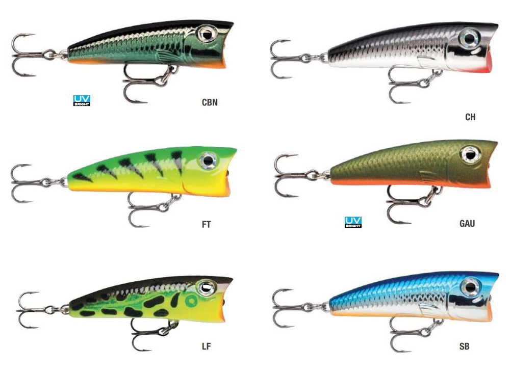 Воблер Ultra Light Pop 04, 4см, 3гр, цвет GAU, плавающий