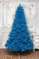 Искусственная голубая елка «Искристая голубая» (пвх) 240 см / 2.4 м