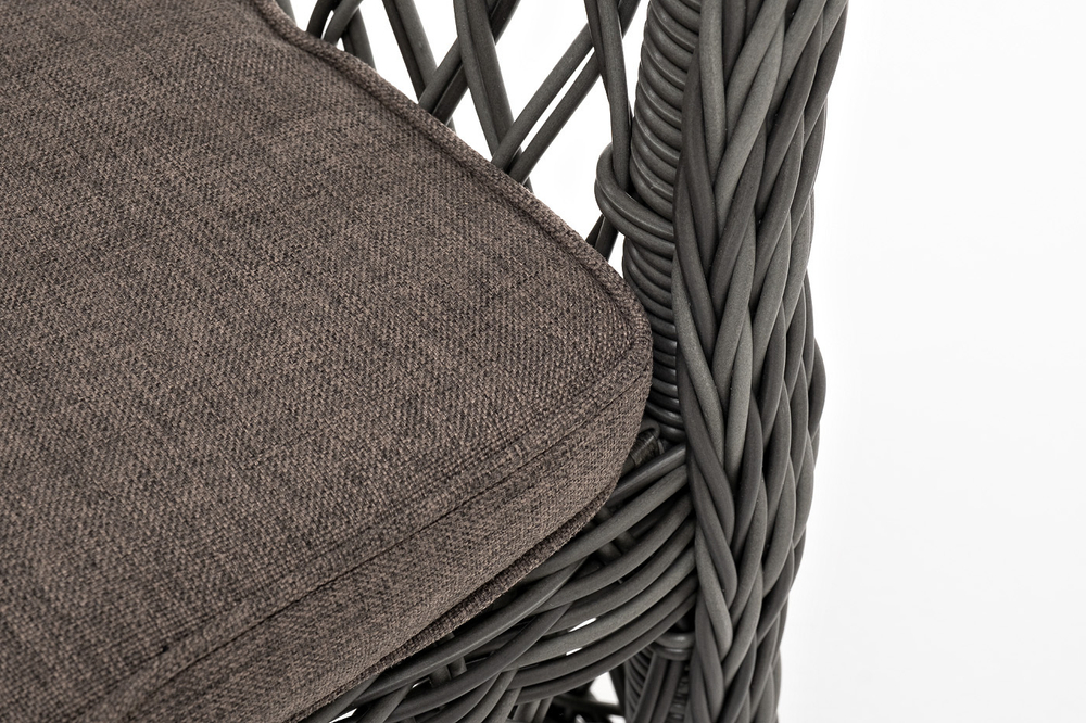 "Сицилия" плетеный стул из искусственного ротанга, цвет графит