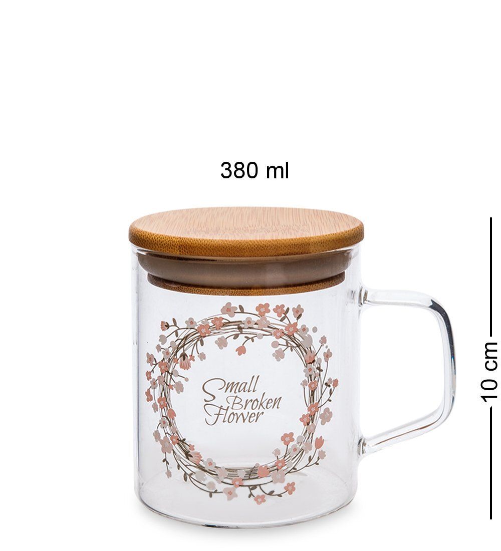 GS- 48/3 Кружка с крышкой «Цветочная фантазия» 380мл