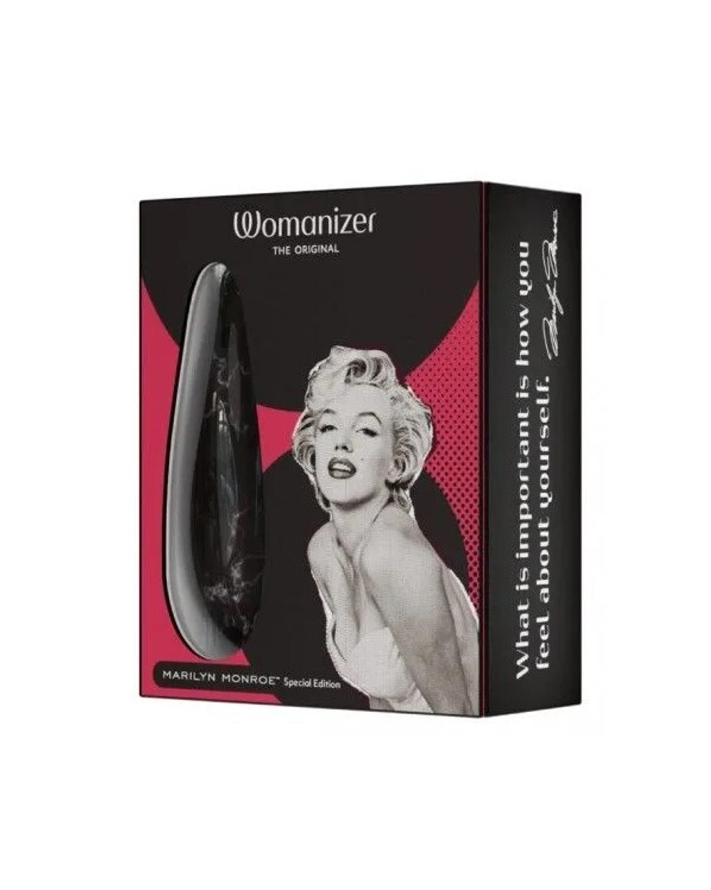 Бесконтактный клиторальный стимулятор Marilyn Monroe Black Marble