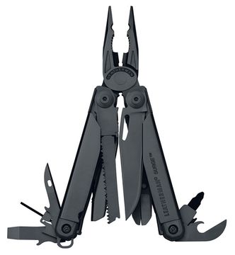 Мультитул-инструмент Leatherman Мод. SURGE BLACK (21 инструмент)(11,5см)(335г.)(чехол: нейлон MOLLE-BLACK)
