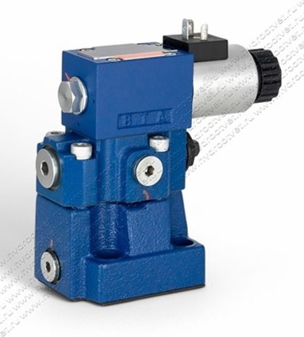 DBW10B2-5X/200CG24N9K4 - Предохранительный клапан Ду10 с давлением настройки до 200 бар, управление - X и Y - внутренние с разгрузкой B = открыт с электроуправлением G24