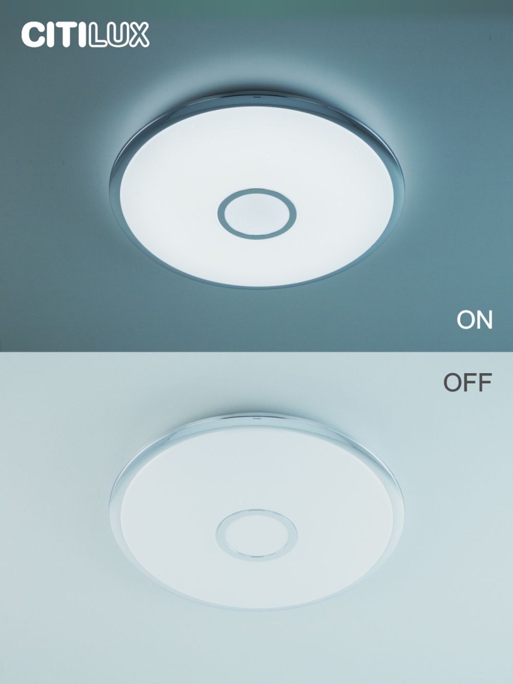 Citilux Старлайт Смарт CL703A60G Умная люстра Хром